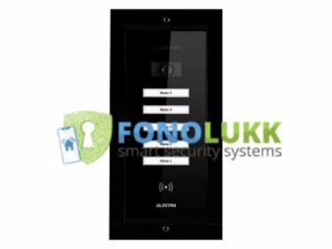 SMART VIDEO PANEL - 5 FAMILIES, FLUSHCK MOUNTING, BLACK