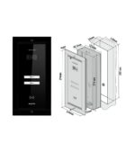 SMART VIDEO PANEL - 2 АБОНЕНТА, FLUSH MOUNTING, ЧЕРНЫЙ — изображение 9