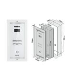 SMART VIDEO PANEL - 2 АБОНЕНТА, FLUSH MOUNTING, БЕЛЫЙ — изображение 9