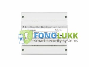 VIDEO CONNECTION BOX – 10 OUTPUTS - RJ45, DIN RAIL MOUNTING, WHITE