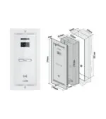 SMART VIDEO PANEL - 1 FAMILY, FLUSH MOUNTING, VALGE - Image 2