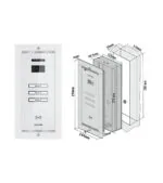 SMART VIDEO PANEL - 3 АБОНЕНТА, FLUSH MOUNTING, БЕЛЫЙ — изображение 2