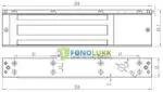 Magnetic lock 350kg - Image 3
