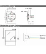 Stainless Steel Panel Press to Exit Button for Door Access Control System