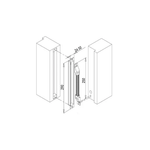 metal recessed ‎‎door loop