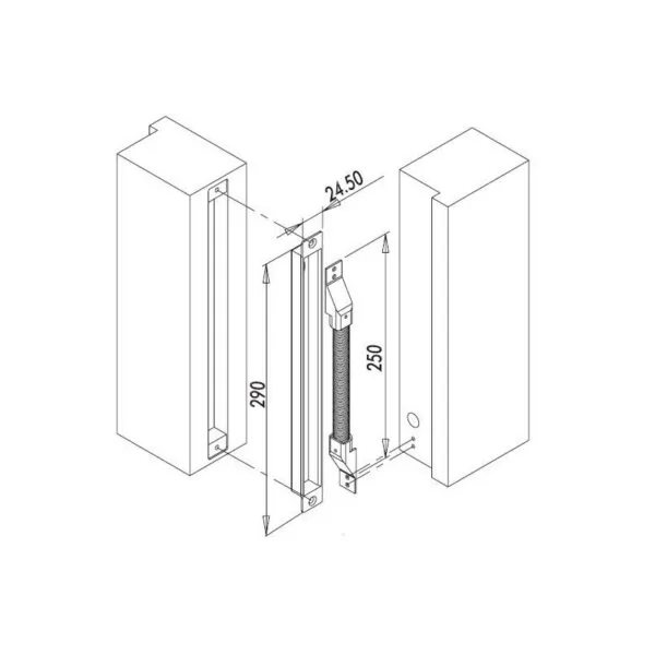 metal recessed ‎‎door loop